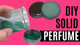 DIYSolid Perfume Recipe Without Beeswax [upl. by Lesli]