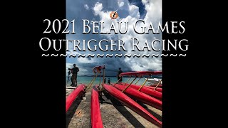 Palau Games Outrigger War Canoe racing [upl. by Karyn]