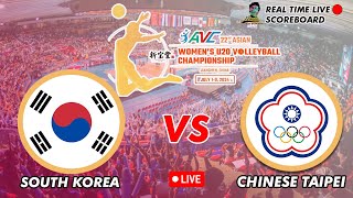 🔴LIVE SOUTH KOREA VS CHINESE TAIPEI AVC 22ND ASIAN WOMENS U20 VOLLEYBALL CHAMPIONSHIP 07012024 [upl. by Selfridge]