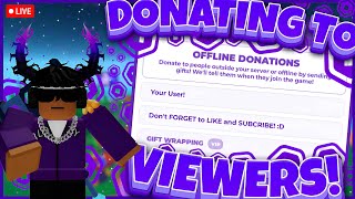 🔴PLS DONATE LIVE🔴Raising and Donating In Pls Donate  TTS ON [upl. by Idnam3]