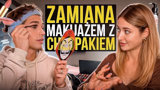 ZAMIANA MAKIJAŻAMI z influencerami… 💄 przyciemniacz zamiast podkładu [upl. by Pace663]