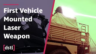 First trial on British Army vehicle for highpowered laser weapon [upl. by Anaderol]