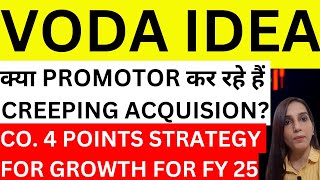 Vodafone क्या promoter कर रहे हैं creeping acquisitionVodafone idea 4 point growth strategy stocks [upl. by Bueschel]