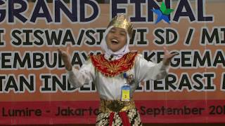 Juara I Lomba bercerita Tingkat Nasional 2017 Fathin Ajwa Isnaini [upl. by Rola]