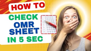 How to check OMR sheet in less than 5 second [upl. by Hsinam149]