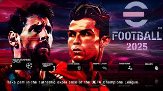 eFOOTBALL PES 2025 PPSSPP FULL KITS amp TRANSFERS 20242025 REAL FACES 🔥 BEST GRAPHICS [upl. by Jago]