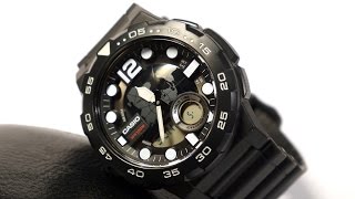 Casio AEQ100W1AV 3D Dial Watch [upl. by Airahcaz516]