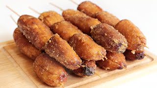 3 Ingredients How to make Banana Cue Ribusaw Pinoy Snack Easy and Delicious  Banana Q Recipe [upl. by Oriel]