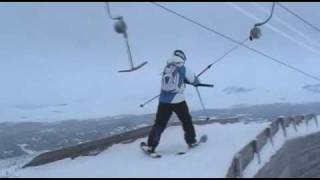 The worlds shortest ski lift  Ål Norway [upl. by Ainek]