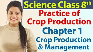 Practice of Crop Production  Ch 1  Crop Production and Management  Science Class 8 NCERT [upl. by Annah]