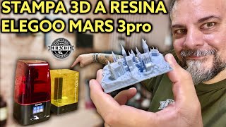 Stampante 3D a resina 4K ELEGOO mars 3 pro Con Mercury Plus per lavaggio e asciugatura Stampa 3D [upl. by Sower]