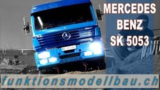 RC MODEL DUMP TRUCK MERCEDESBENZ SK 5053 10x10 DIY IN LAUFENBURG SWITZERLAND 2009 [upl. by Eiznekam]