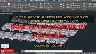 HOW TO FIX LAGGING IN AUTOCAD [upl. by Pleasant]