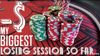 MY BIGGEST LOSS ON THE VLOG  Poker Vlog 24 [upl. by Eki]