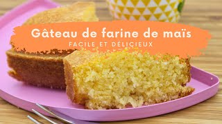 Gâteau de farine de mais  facile rapide et délicieux [upl. by Yelsnit547]