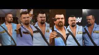 Big Boss Man Prison Guard  Entrance Evolution  WWE Legends of WrestleMania  WWE 2K24 [upl. by Eyllib539]