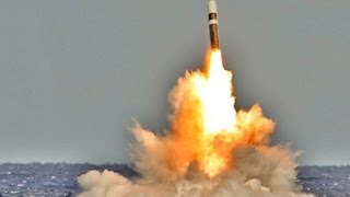 Royal Navy Test Launches Trident II Nuclear SLBM HD [upl. by Ellek]