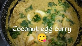 easy coconut egg curry recipe 😋😋 [upl. by Dugaid221]