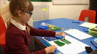 Adding two 3digit numbers using Dienes apparatus [upl. by Anilosi]