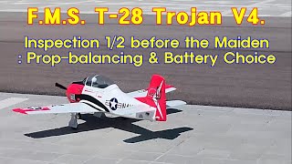 05 FMS T28 Trojan Ver7 Inspection 12  Before the maiden [upl. by Eseilenna]