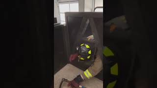 SCBA Training Hogwall Firefighter Training Prop [upl. by Ytirev]