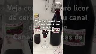 Licor de Cereja receitatop receitasfaceisdefazer [upl. by Asiilanna]