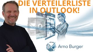 SO erstellst DU eine VERTEILERLISTE Kontaktgruppe  Arno Burger  Outlook Tipps und Tricks 6 [upl. by Fasto]