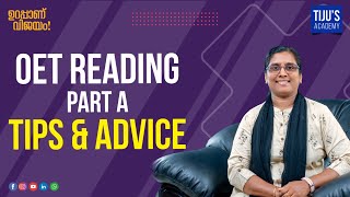 OET Reading Part A  Tips amp Advice [upl. by Trevorr610]