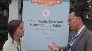 Thammarat Koottatep Solar septic tank and hydrocyclone toilet AIT Thailand Part 1 [upl. by Hartnett]