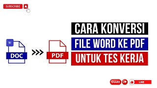 Cara Konversi File Word ke PDF PART2 [upl. by Kho]