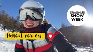 Snow Week in Sestriere Italy An honest review about the Skiing event [upl. by Brace]