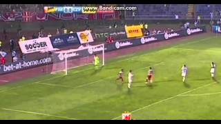 142 Derbi Partizan vs Crvena zvezda 01 KADU AMAZING GOL [upl. by Yecnahc]