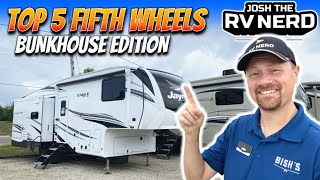 Top 5 Fifth Wheels with Bunks for 2022 [upl. by Acinot152]