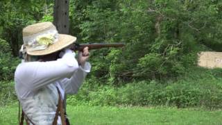 Best Rifle Fire Shots Muzzleloader Rifle Firing Video Muzzleloading Shoot Friendship Indiana NMLRA [upl. by Acnalb]