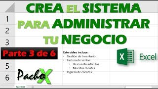 Crear Sistema para Administrar tu Negocio  Parte 3 de 6  Microsoft Excel [upl. by Anwahsal]