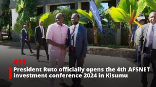 President Ruto officially opens the 4th AFSNET Investment Conference 2024 [upl. by Iramaj]