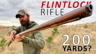 How Accurate is a FLINTLOCK Rifle 200 Yards Black Powder [upl. by Salem282]