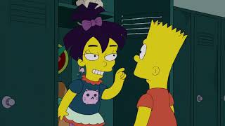 Nikki Kissing Bart Locker Scene  The Simpsons [upl. by Germayne]