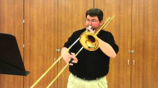 OMEA AllState Etude  TromboneEuphoniumBaritone Voxman p 36 B minor [upl. by Nidroj]