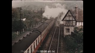 Railway Trip from Ledbury to the Malverns 1950s  Film 1092593 [upl. by Oiramal]