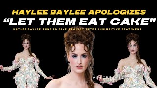 Influencer Hayley Kali quotHAYLEE BAYLEEquot receives backlash over Met Gala video Let them eat cake [upl. by Htebzil]