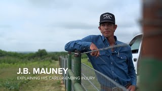 JB Mauney explains bull ride that broke his neck causing careerending injury [upl. by Tosch]