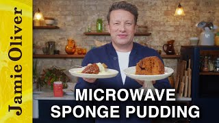 Speedy Sponge Pudding  Jamie Oliver [upl. by Dewayne]