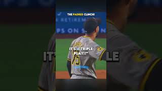 The Padres Turn a Triple Play to Clinch edit mlb baseball [upl. by Aliab]