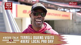 Terrell Owens on his son sharing a draft class with Frank Gore Jerry Rices sons  49ers Talk [upl. by Animlehliw]