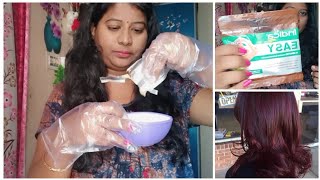 How to colour hair with Indica easy 10 minutes shampoo based hair colour very easy method to colour [upl. by Day]