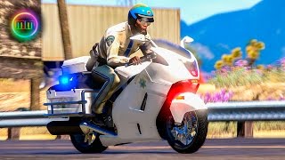 GTA 5  LSPDFR Motorcycle Patrol  Motorcycle Mayhem [upl. by Gerhardine]