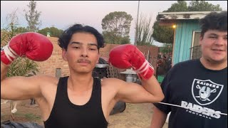 MEXICAN BOXER VS HEAVYWEIGHT Jacob vs Adrian [upl. by Lemrej]