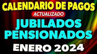 CALENDARIO de PAGOS Jubilados y Pensionados ENERO 2024 ✅ [upl. by Adnema]