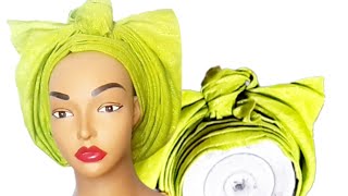 TWO SIDED FAN GELE TUTORIAL [upl. by Yntirb]